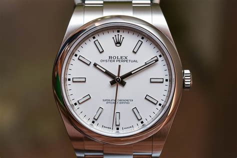 rolex oyster white